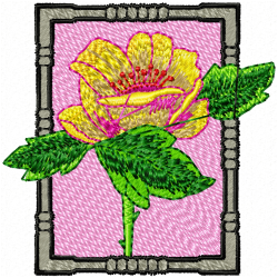 Flowers And Tree Embroidery Design 1